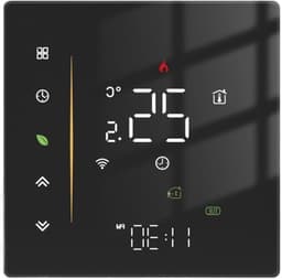 Slimme Thermosta - Kamertemperatuur Regelaar - Comfort Verhoging - App Bediening - 1.0 Unit - Zwart — thumbnail 1