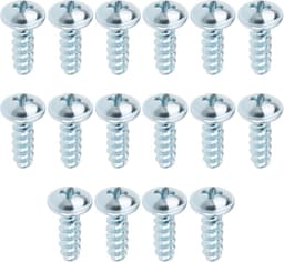 SnelShoppen - 16pcs M5 x 16mm Grasmaaier Schroeven Gegalvaniseerd Staal Vervangingsschroeven voor Tuinonderhoud — thumbnail 1