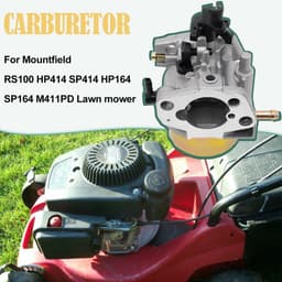 SnelShoppen - Hoogwaardige Carburetor voor Grasmaaier, Vervangingsset voor Motor RS100, 100cc, Duurzaam Materiaal, Inclusief Bougie en Brandstofslang, — thumbnail 4