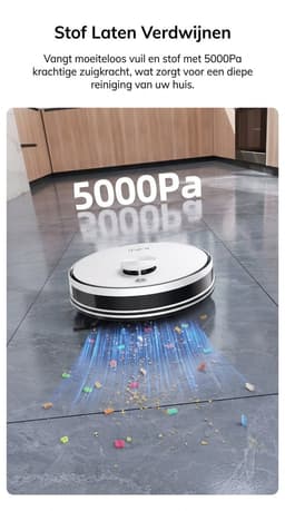 Homegoodies ILIFE A30 Pro Robotstofzuiger met Dweilfunctie - 5000Pa Zuigkracht - Zelfleegstation - 60 Dagen capaciteit - Met app — thumbnail 5