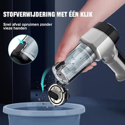 Draadloze Persluchtreiniger & Handstofzuiger – 2-in-1 Elektrische Air Duster – Oplaadbaar – Voor Auto, Toetsenbord, PC, Laptop en Huis – Met Opzetstukken — thumbnail 3