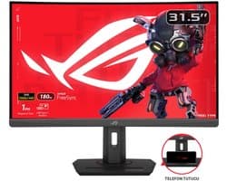 ASUS ROG Strix XG32WCS USB Type-C Gaming Monitor - QHD VA Curved - 180Hz - 1ms - FreeSync - 7,5W USB-C - 31.5 Inch