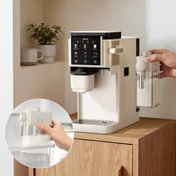 CIARRA CBSACM-D6 - Pistonmachine met Koffiemolen en Melkopschuimer - Halfautomatische Espressomachine met Touchscreen - 15 Bar Drukpomp – Voor Espresso, Cappuccino, Latte en Americano — thumbnail 4