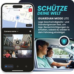 SnelShoppen - Dashcam Auto 1K 1080p 30fps met 24/7 Parkeerbewaking, Spraakbediening, 140 Graden Kijkhoek, Nachtzicht, Inclusief 32 GB microSD-kaart — thumbnail 3