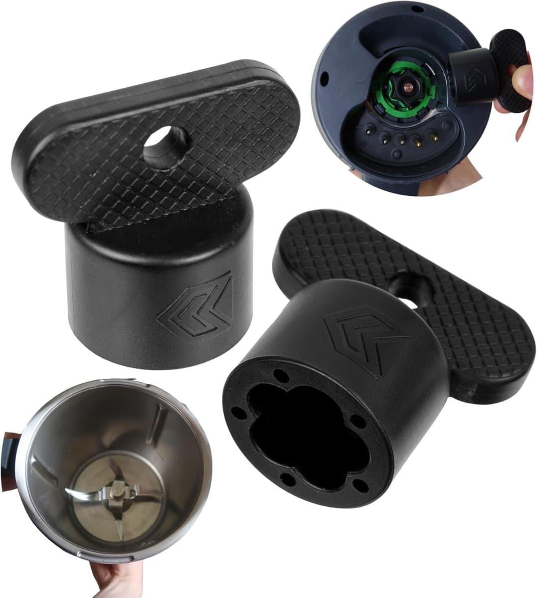 Deegafsteker voor Keukenmachine - 2 Stuks - Geschikt voor Thermomix TM5 TM6 - Eenvoudig deeg losmaken - ShopVlot — afbeelding 1