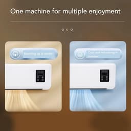 Chauffage Mural électrique - Radiateur Mural ABS 1500 W - Télécommande et Porte-serviettes pour Chambre à Coucher - Salle de Bain, Salon (Prise UE 220V) — thumbnail 2
