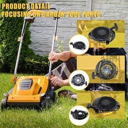 Recoil starter met trekkoord voor Kohler 14 165 20 1416520S motoren, geschikt voor XT650 en XT675 grasmaaiers, voor eenvoudig starten en duurzame prestaties — thumbnail 2