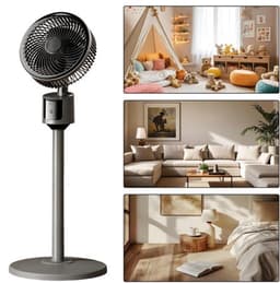 Casalora® Staande ventilator - 80 cm USB-aangedreven grote vloerventilator, krachtige koeling voor thuis, woonkamer en kantoor, robuuste luchtcirculatieventilator voor studentenkamer, draagbaar indoor/outdoor — thumbnail 3