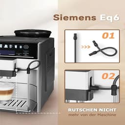 3 stuks melkslang, set van 3, compatibel met Siemens EQ6 Series 300/500/700, EQ6 Plus s700 & Bosch VeroAroma, reserveonderdelen, siliconen slang voor volautomatische koffiemachine, voedselveilig en op — thumbnail 5