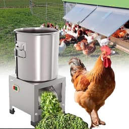 Elektrische Groentehakselaar - Keukenmachine Versnipperaar - Efficiënt Groenten Snijden - Krachtige 1800W Motor - 3500 RPM - Zilver — thumbnail 1