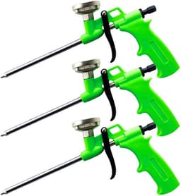 3 stuks PU-schuimpistool: metalen constructieschuimpistool, constructieschuimpistool, schuimpistool voor vullen en afdichten, PU-schuimpistool voor thuis en op kantoor — thumbnail 1