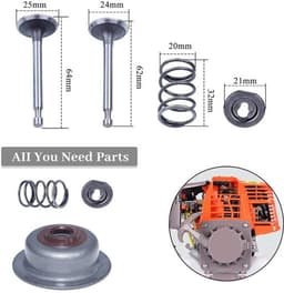 Set van 4 inlaat- en uitlaatventielen geschikt voor Honda GX160 en GX200 motoren van 5.5HP en 6.5HP, ideaal voor motoren en generatoren — thumbnail 2