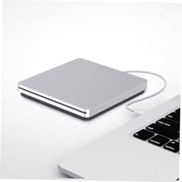 Externe Dvd Brander - Draagbare Schrijver - Data Back-up - Ultradun Ontwerp - 14.2 cm - Zilver — thumbnail 3