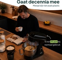 Vivid Green Luxe Keukenmixer - Touchscreen Display - 7L Mengkom - 11 Snelheden - Vaatwasserbestendig - Keukenmachine - Keukenrobot - Zwart — thumbnail 5