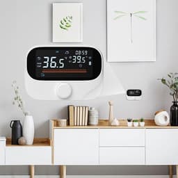 Slimme Thermostaat - Wifi Thermostaat - Energie Besparen - App en Spraakbesturing - 11.8x2.4x8.6cm - Wit — thumbnail 5