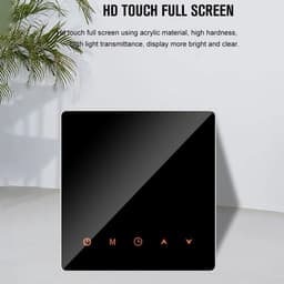 Slimme Vloerverwarming Thermostaat - Wifi Thermostaat - Comfort Verhoging - Vlamvertragend Materiaal - 86x86x40mm - Zwart — thumbnail 5
