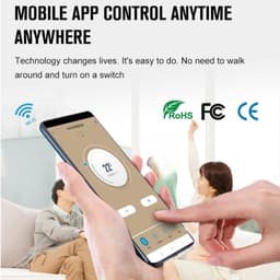 Slimme Vloerverwarming Thermostaat - Wifi Thermostaat - Comfort Verhoging - Vlamvertragend Materiaal - 86x86x40mm - Zwart — thumbnail 3