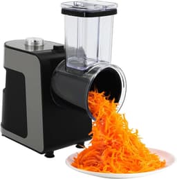 Elektrische Groentesnijder - Keukenmachine Rasp - Snel Groenten Snijden - 1000W Krachtige Motor - 10 Messen - Zwart — thumbnail 1