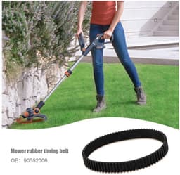Aandrijfriem Rubber - 77 Tanden - 3mm Tandhoogte - 10mm Breedte - 231mm Omtrek - Gesloten Lus - Compatibel met Black & Decker - Grasmaaier Riem — thumbnail 3
