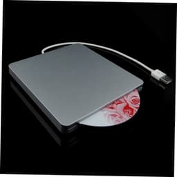 Externe DVD Brander - CD ROM Station - Bestanden Branden - Snelle Gegevensoverdracht - 5.58 inch - Zilvergrijs — thumbnail 3