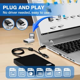 Externe disk drive - Floppy reader - Oude bestanden lezen - Plug and Play - 35 inch - Zwart — thumbnail 2
