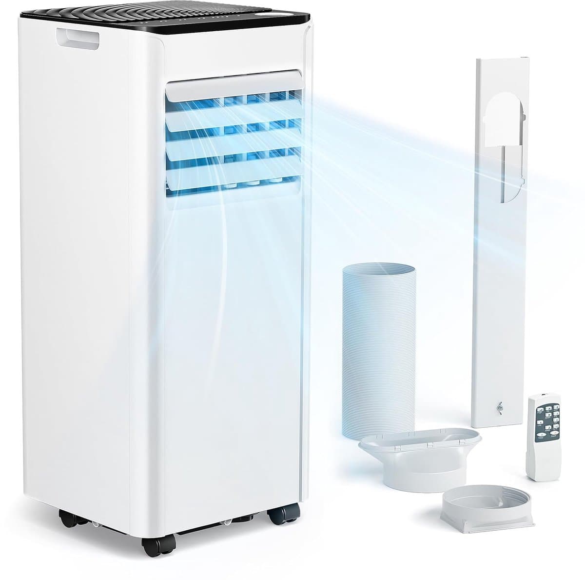 Mobiele Airco - Verplaatsbare Koeler - Ruimte Koelen - 4-in-1 Functie - 25 m² - Wit — afbeelding 1