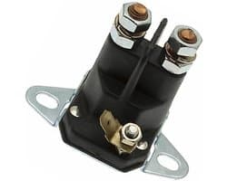 Startmagneetschakelaar Grasmaaier - Startrelais Tractor - Maaier Starten - 3 Terminals 1/4" - 8 x 7 x 6 cm