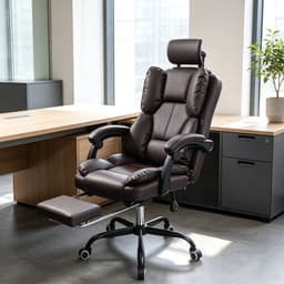 Gaming-Stoel – Met Ventilator, Ergonomische Bureaustoel, Luchtkoeler & Koeling, Geventileerde Zitting, Ligfunctie, Massage, Verstelbare Directiestoel, Bruin — thumbnail 3