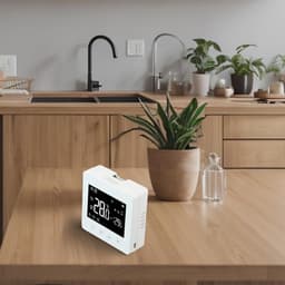Slimme Thermostaatkraan - Programmeerbare Thermostaat - Verwarming Regelen - Batterijgevoed - 86x86mm - Wit — thumbnail 4