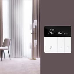 Slimme Thermostaat - Temperatuurregelaar Verwarming - Energie Besparen - App en Spraakbesturing - 86x86mm - Wit — thumbnail 3