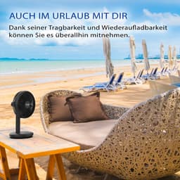Inca IMF-16B oplaadbare tafelventilator 14 cm - met verlichting — thumbnail 2