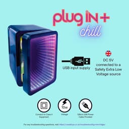 Mini Koelkast 4L met Infinity Mirror LED – USB Mini Koelbox – 12 LED Lichtmodi – 6 Blikjes – Voor Gaming Setup, Slaapkamer, Kantoor & Auto — thumbnail 4