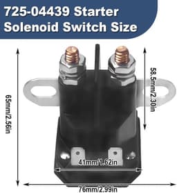 Startrelais Vervanging voor MTD/John Deere/Cub Cadet - 12 V Magneetschakelaar - Grasmaaier - Gazontractor - Compatibel met diverse modellen — thumbnail 2