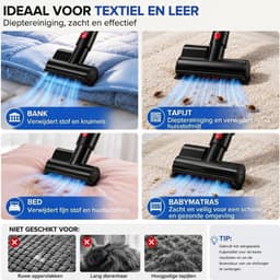 VALI® Steelstofzuiger Draadloos - Draadloze Stofzuiger - Steelstofzuigers Snoerloos - Blauw/Grijs - 25cm x 22cm x 115cm — thumbnail 5