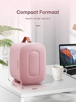 SP® Mini Koelkast - 5L Capaciteit - Minibar - Skincare Koelkast - Roze - 29cm x 20cm x 27cm — thumbnail 2