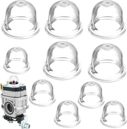 SnelShoppen - 10 Stuks Carburateur Eerste Gloeilamp Voor Grasmaaier & Bosmaaier, Starter Voor Benzine, Transparant, Hoogwaardige Accessoires, Geschikt — thumbnail 1