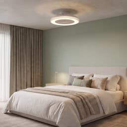 MONSUN - Moderne LED Plafondlamp met ventilator - 485 mm - CCT Aanpasbare kleuren- 48w - 2900K / 4200K / 6500K - 5110 Lumen - Dimbaar met afstandbediening - Kristal-Wit — thumbnail 5