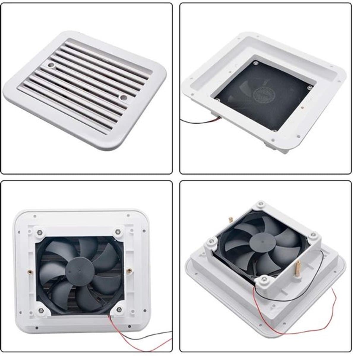 OmGoods - Dailygoody - Ventilator - Ventilatie - Waterdicht - Wit — afbeelding 1