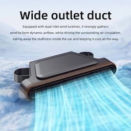 Autostoelventilator, oplaadbare autostoelventilator met drie rotatiesnelheden, zorgt voor verkoeling van uw rug, geschikt voor auto's, campers, SUV's, vrachtwagens en kinderen, blaast koele lucht. — thumbnail 3