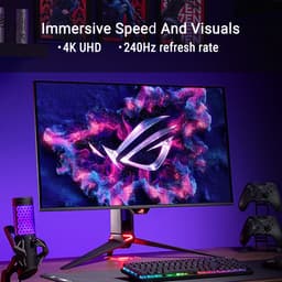 ASUS ROG Swift OLED PG32UCDM3 - 4K QD-OLED Gaming Monitor - USB-C 90W Power Delivery - 0.03ms - 240Hz - 32 inch — thumbnail 3