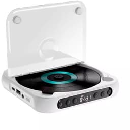 CD speler-Draagbare CD Speler- USB en AUX Aansluiting -met Bluetooth Zender en Ontvanger - Oplaadbaar - Ingebouwde HiFi Speakers - Ondersteunt USB en AUX -Zwart — thumbnail 5