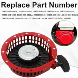Terugslag- en terugslagstarter voor Honda G150 G200 GV200 Early GX110 GX140 GX160 GX120 Motor 28400-883-010H 28400883040ZB 28400-YA0-791 28400-YA0 0-N40 Generator Grasmaaier Hogedrukreiniger — thumbnail 5