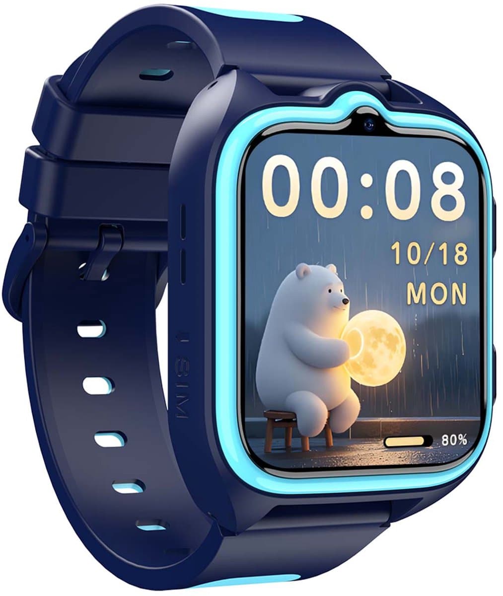 Blackview Z30 Smartwatch - Kids Smartwatch - 1,75" TFT scherm - 800 mAh - 4G Belfunctie - Bluetooth 5.2 - SOS-knop - GPS - LED-zaklamp - Blauw — afbeelding 1