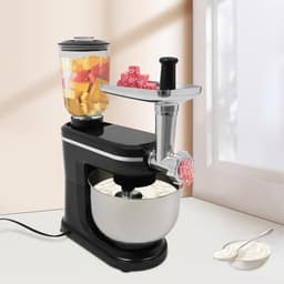 Keukenmachine - Deegmixer Kneedmachine - Bakken en Mixen - Stille Werking - 6 Liter - Zwart — thumbnail 3