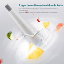 Vleesmolens, keukenmachines, 500 W elektrische keukenmachine met glazen kom van 2 liter, 2 snelheden, 4 bi-level messen, for vlees, groenten gehakt, geroerd, marineblauw (kleur: marineblauw, maat: (C — thumbnail 5