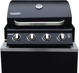 sweeek - Gasbarbecue met 4 branders om neer te zetten + buitenkeukenmodule van staal l80cm - grimaud — thumbnail 3