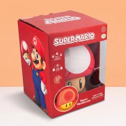 Super Mario Super Mushroom SquishyGlo nachtlamp – oplaadbaar siliconen licht – Paladone — thumbnail 4