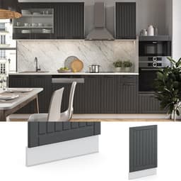 Vaatwasser Paneel - Keukenfront Frontpaneel - Keuken Inrichten - Soft-close Scharnieren - 45 cm Breed - Antraciet — thumbnail 4