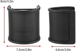 WiseGoods Premium Microfoon Windkap - Plopkap Popfilter - Drie Lagen Metaal Mesh - Studio Opnames - Geschikt Voor YouTube - Zwart — thumbnail 5