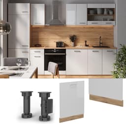 Vaatwasser Frontpaneel - Keukenpaneel Inbouw - Keuken Integratie - Volledig Geïntegreerd - 60 cm breed - Wit Hoogglans — thumbnail 3